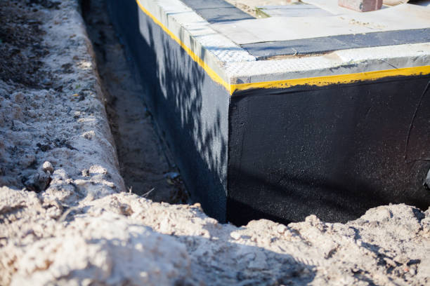 Residential Interior Drainage System installation at a Waupaca, WI home by SJ Waterproofing Pros