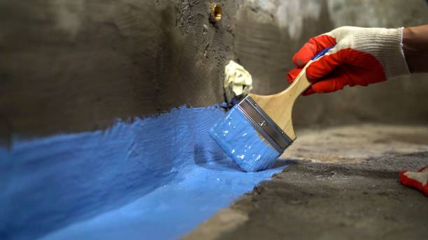 Commercial Interior Drainage System project at a Waupaca, WI business property by SJ Waterproofing Pros